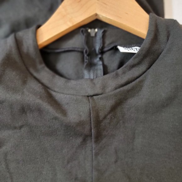 Soft Touch Softouch by Susan Fixel 1 Black Piece Body Long Suit Jumpsuit Vintage - Picture 10 of 11